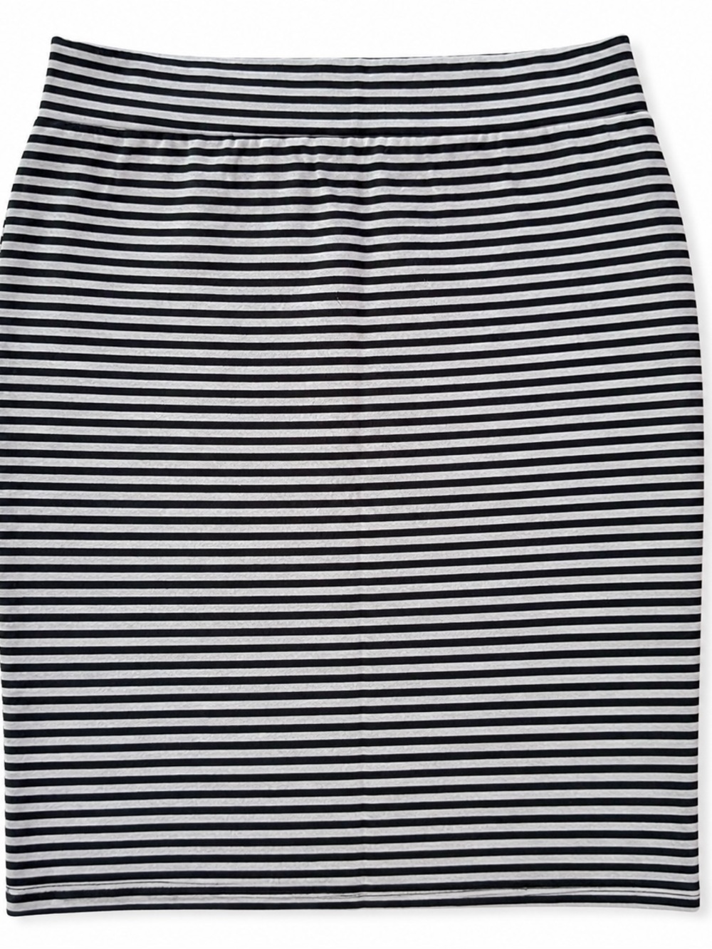 Toad&Co Paseo Skirt Small Gray Black Striped Tencel Stretch Pencil Skirt